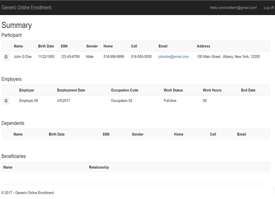 Enrollment App